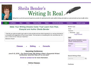 Sheila Bender's Writing It Real, Port Townsend WA